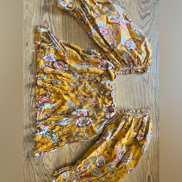 Anthropologie conditions apply sweetheart smocked boho fairy cottage small puff - Picture 8 of 11